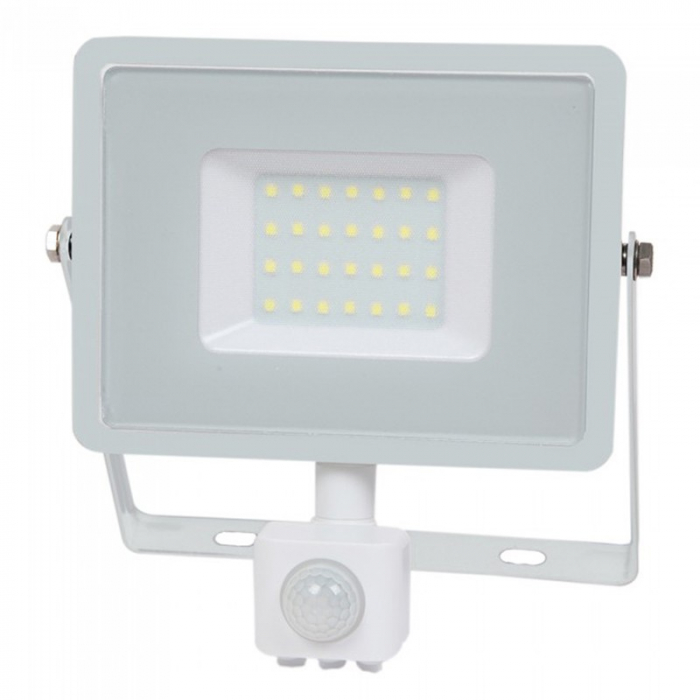 REFLECTOR LED SMD 30W 6400K IP44 CU SENZOR MISCARE - ALB [2]