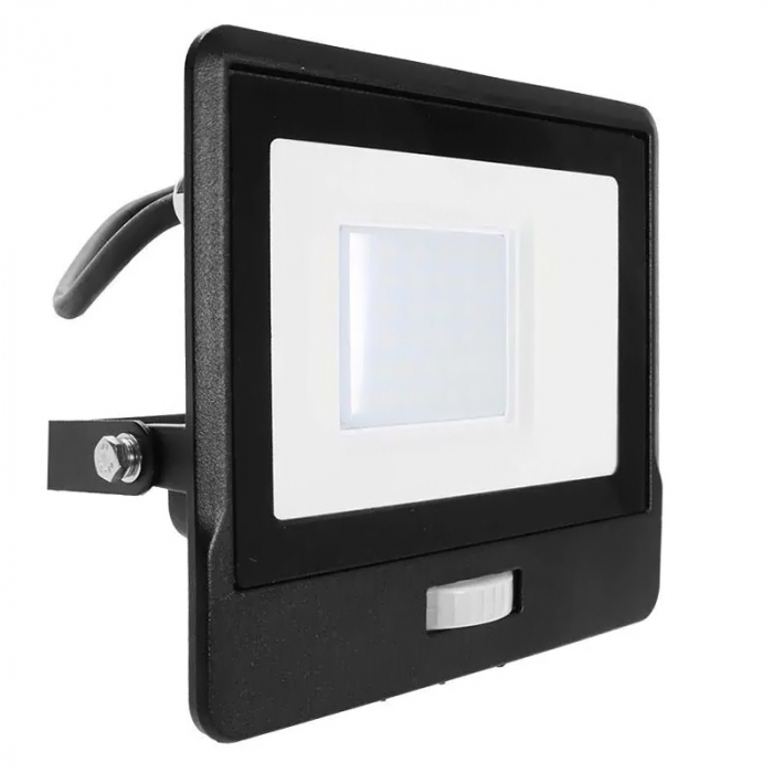 REFLECTOR LED SMD 30W 6400K IP65 CU SENZOR MISCARE - NEGRU [2]