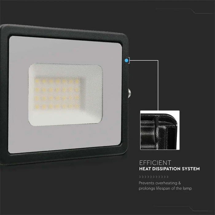 REFLECTOR LED SMD 30W 6400K IP65 - NEGRU [8]