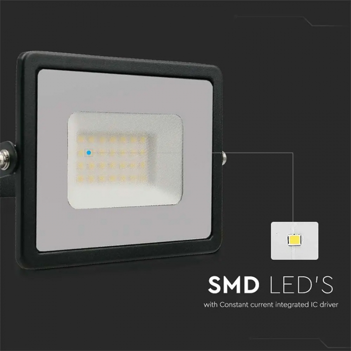 REFLECTOR LED SMD 30W 6400K IP65 - NEGRU [7]