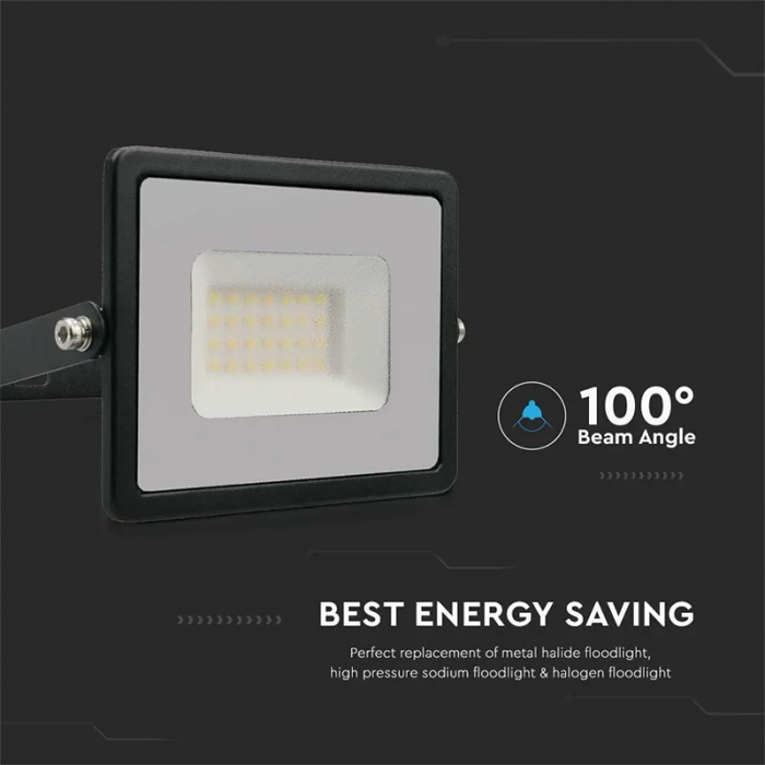 REFLECTOR LED SMD 30W 6400K IP65 - NEGRU [9]