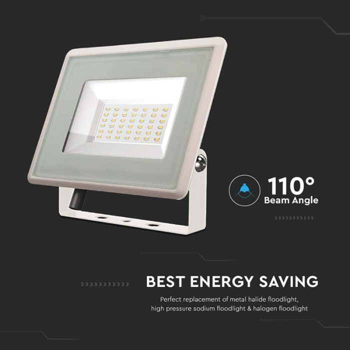 REFLECTOR LED SMD 30W 6500K IP65 - ALB [9]