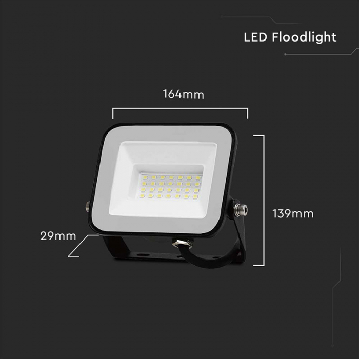 REFLECTOR LED SMD 30W 6500K IP65 CIP SAMSUNG - NEGRU [6]