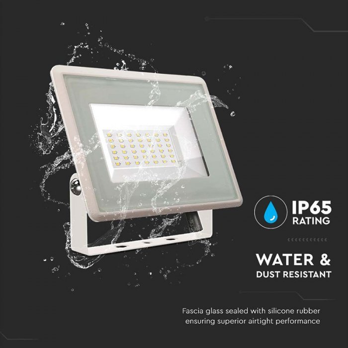 REFLECTOR LED SMD 50W 3000K IP65 -ALB [9]