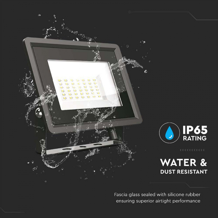 REFLECTOR LED SMD 50W 3000K IP65 - NEGRU [9]