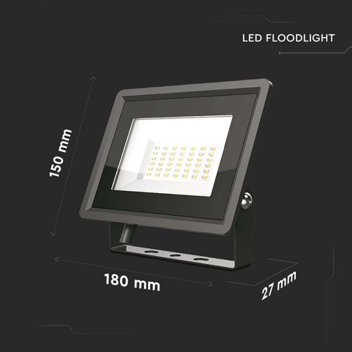 REFLECTOR LED SMD 50W 3000K IP65 - NEGRU [5]