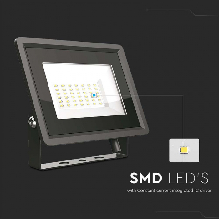 REFLECTOR LED SMD 50W 3000K IP65 - NEGRU [6]