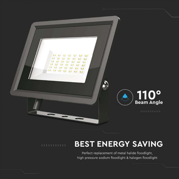 REFLECTOR LED SMD 50W 3000K IP65 - NEGRU [8]