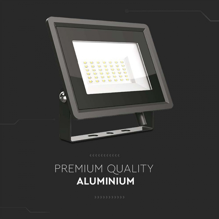 REFLECTOR LED SMD 50W 3000K IP65 - NEGRU [10]