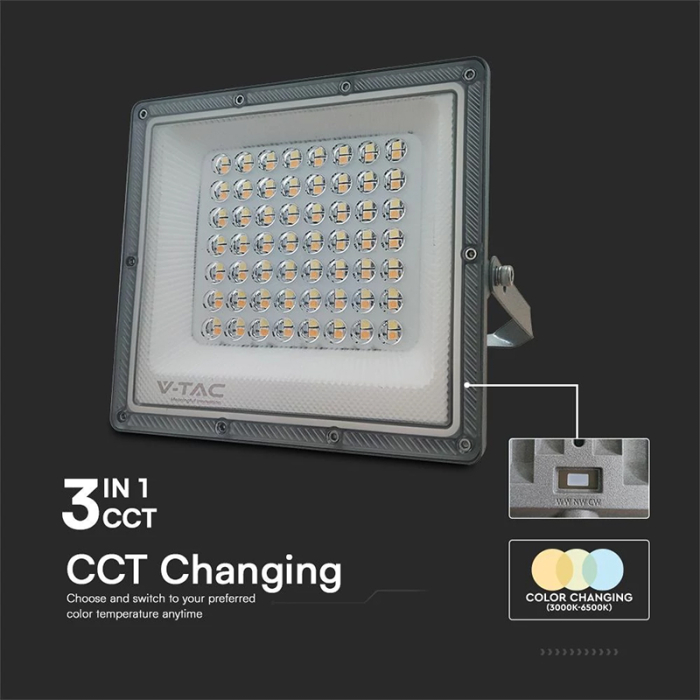 REFLECTOR LED SMD 50W 3IN1 IP65 CABLU - GRI [6]