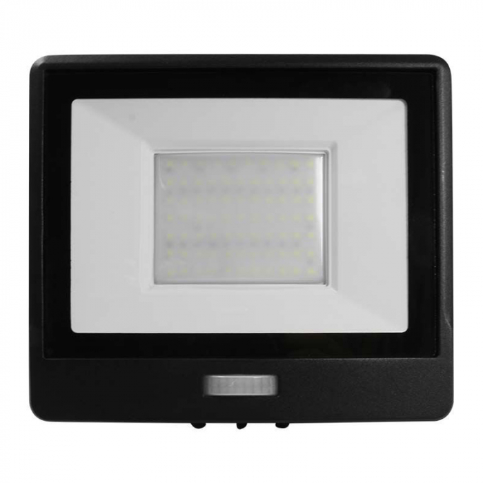 Reflector LED SMD, 50W, 6400K, IP65, cu senzor mișcare, negru, V-TAC, SKU-20291 [7]