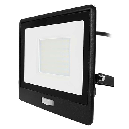 Reflector LED SMD, 50W, 6400K, IP65, cu senzor mișcare, negru, V-TAC, SKU-20291 [1]