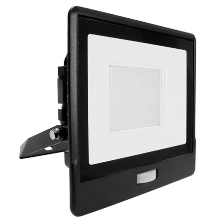 REFLECTOR LED SMD 50W 6400K IP65 CU SENZOR MISCARE -NEGRU [1]