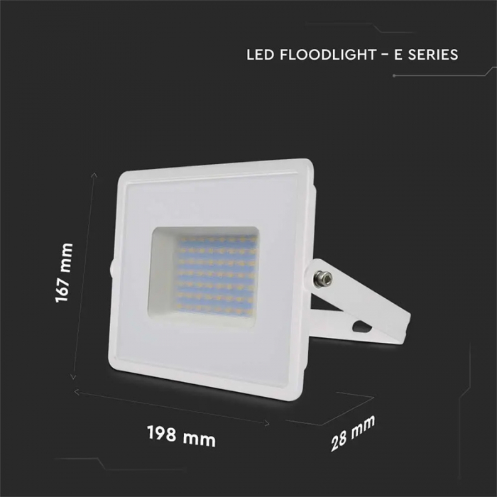 REFLECTOR LED SMD 50W 6500K IP65 - ALB [6]