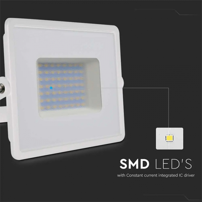 REFLECTOR LED SMD 50W 6500K IP65 - ALB [7]