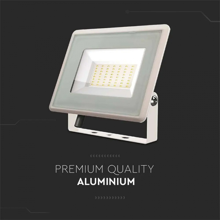 REFLECTOR LED SMD 50W 6500K IP65 - ALB [10]