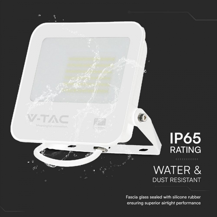 Reflector LED SMD, 50W, 6500K, IP65, cip Samsung, alb/gri, V-TAC, SKU-23690 [9]