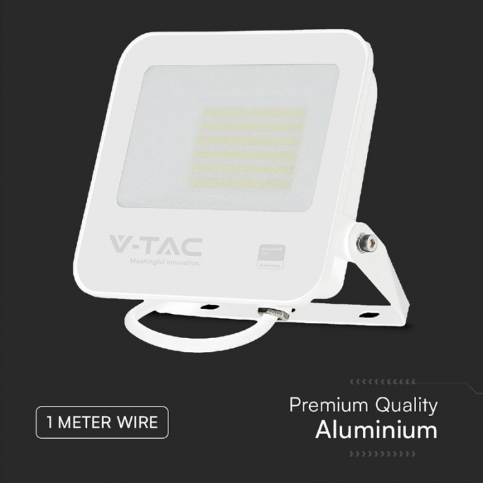 Reflector LED SMD, 50W, 6500K, IP65, cip Samsung, alb/gri, V-TAC, SKU-23690 [10]