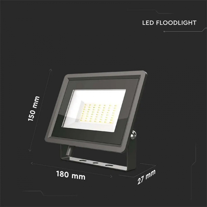 REFLECTOR LED SMD 50W 6500K IP65 - NEGRU [5]