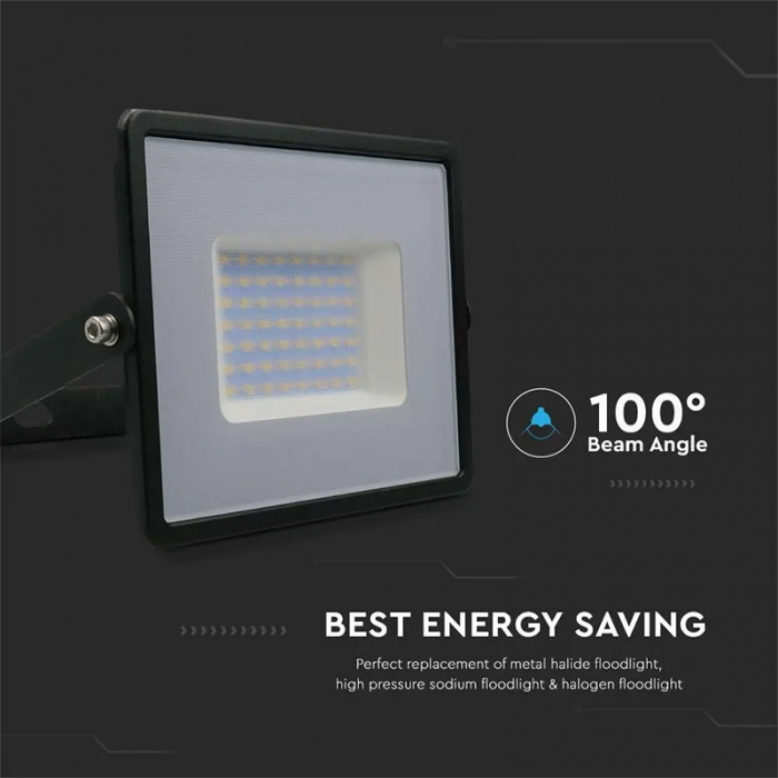 REFLECTOR LED SMD 50W 6500K IP65 - NEGRU [8]