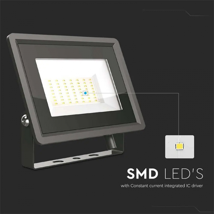 REFLECTOR LED SMD 50W 6500K IP65 - NEGRU [6]