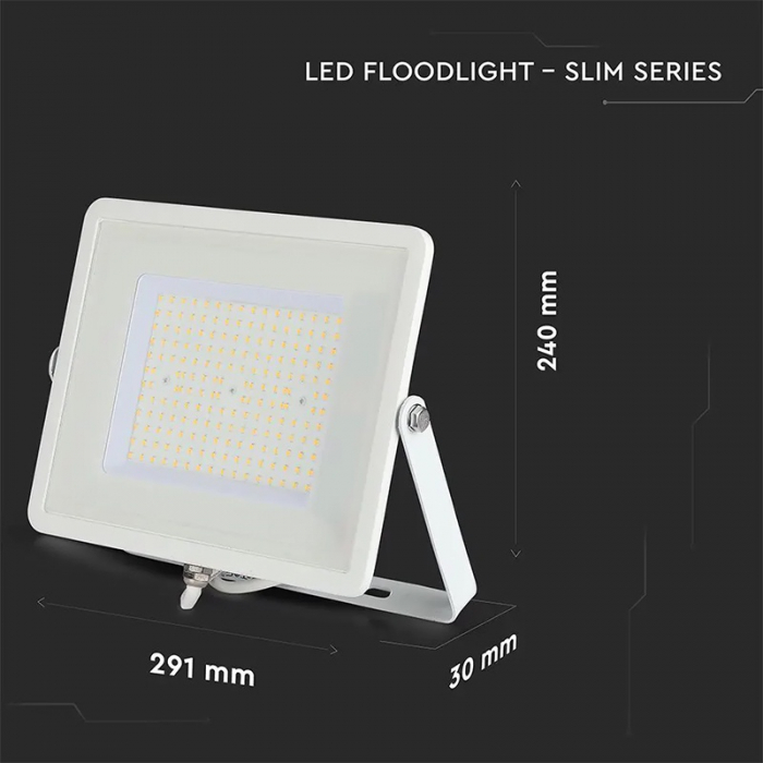 REFLECTOR LED SMD SLIM 100W 115LM/W 4000K IP65 ALB, CIP SAMSUNG [12]