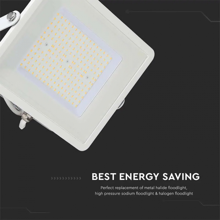 REFLECTOR LED SMD SLIM 100W 115LM/W 4000K IP65 ALB, CIP SAMSUNG [15]