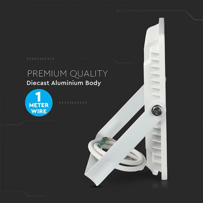 REFLECTOR LED SMD SLIM 100W 115LM/W 4000K IP65 ALB, CIP SAMSUNG [4]