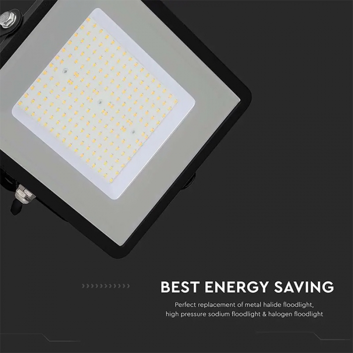 REFLECTOR LED SMD SLIM 100W 115LM/W 6400K IP65 NEGRU, CIP SAMSUNG [15]