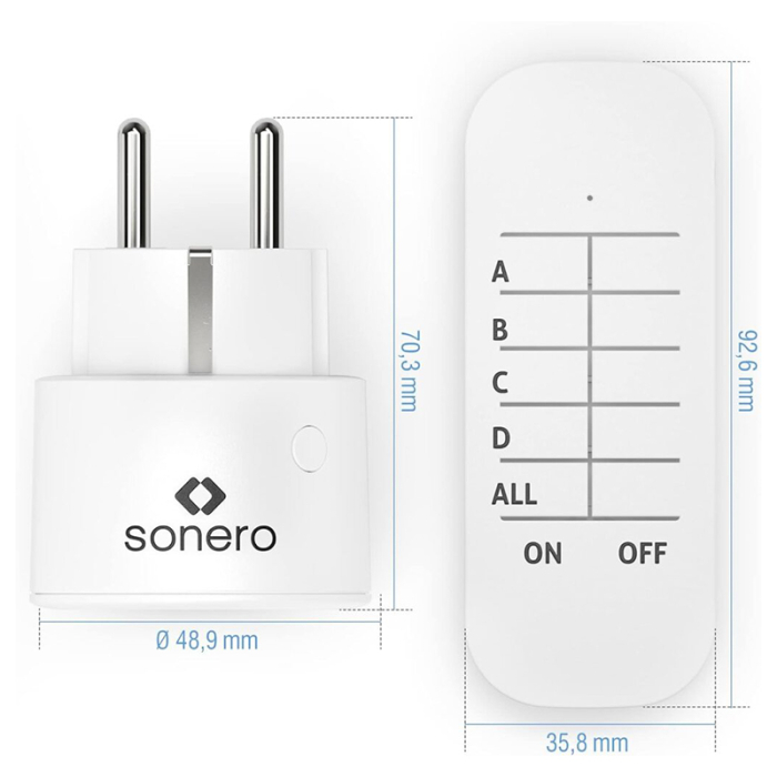 (S-RCS103) SET 3 PRIZE CU TELECOMANDA 2300W SONERO [2]