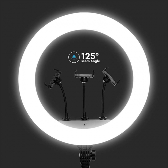SELFIE RING LIGHT 55W CU TREPIED SI SUPORT 3 TELEFOANE [12]