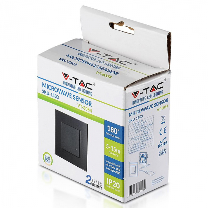 SENZOR MISCARE 180GR 1200W MAX - NEGRU [7]