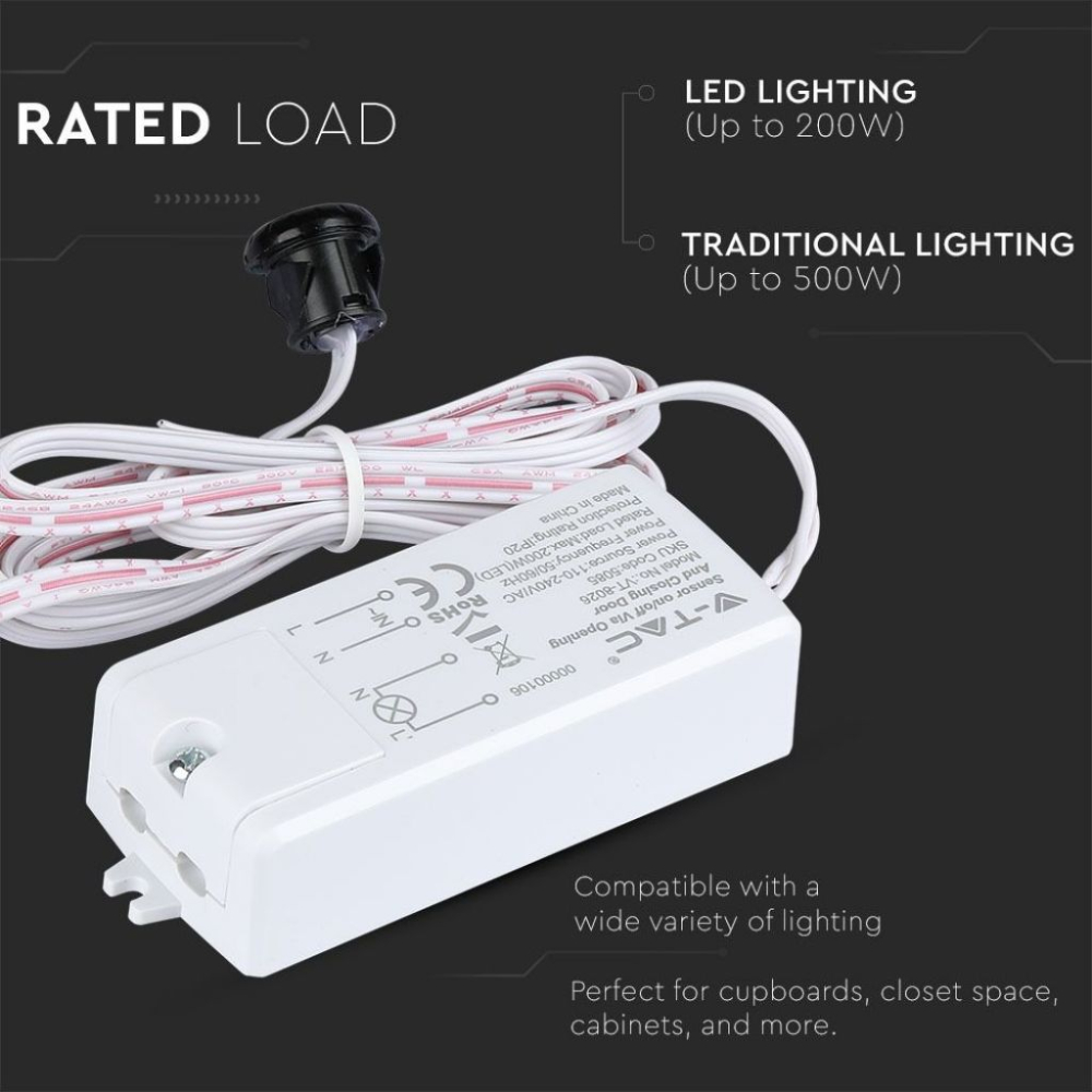 SENZOR MISCARE ON/OFF REACTIE LA INCHIDERE/ DESCHIDERE USA [5]