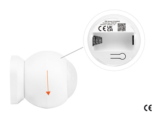 Senzor PIR cu baza magnetica 2.4Ghz, PIR1-RF MiBoxer [2]