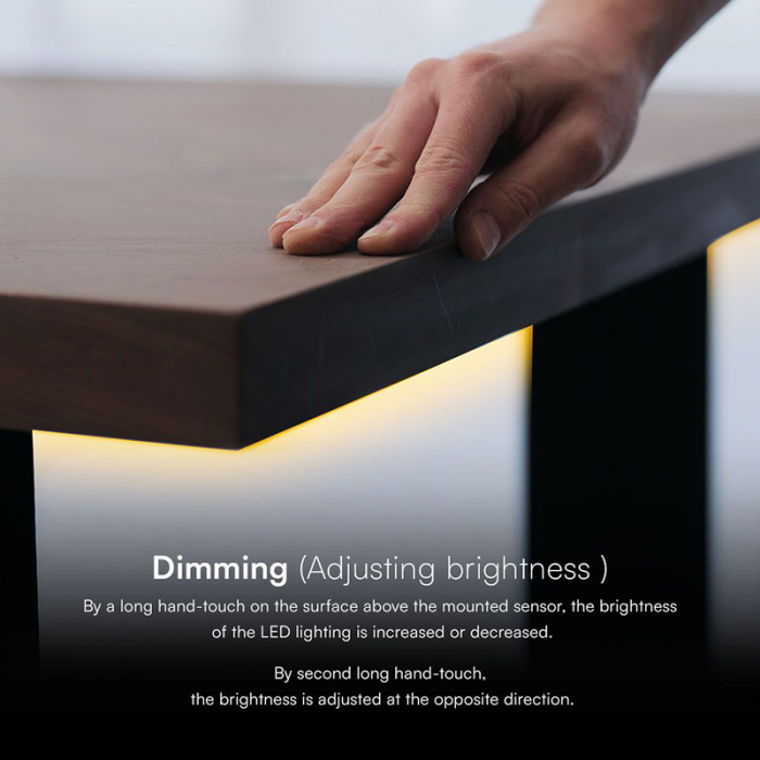 SENZOR SMART TOUCH DIMABIL PENTRU BANDA LED - ALB [5]