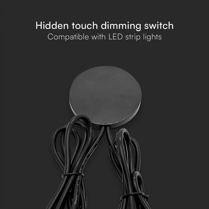 SENZOR SMART TOUCH DIMABIL PENTRU BANDA LED - NEGRU [4]
