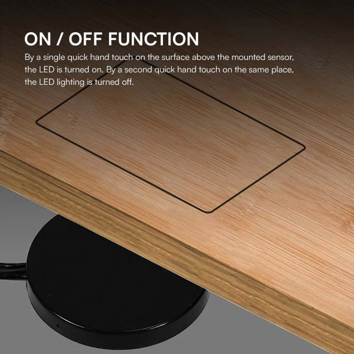 SENZOR SMART TOUCH DIMABIL PENTRU BANDA LED - NEGRU [7]