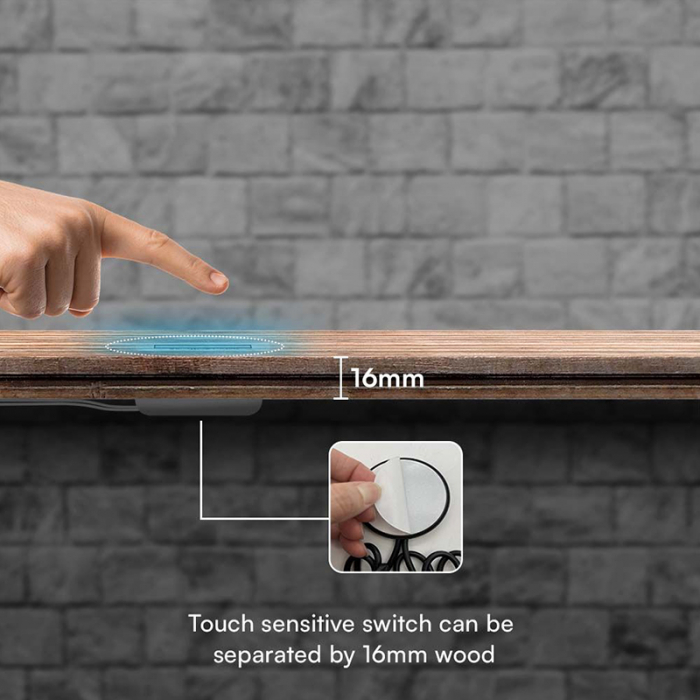 SENZOR SMART TOUCH DIMABIL PENTRU BANDA LED - NEGRU [6]