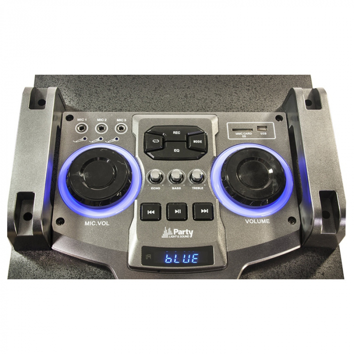 SET 2 BOXE 2X12"/30CM 1200W CU USB/SD/AUX/BLUETOOTH + TELECOMANDA [4]