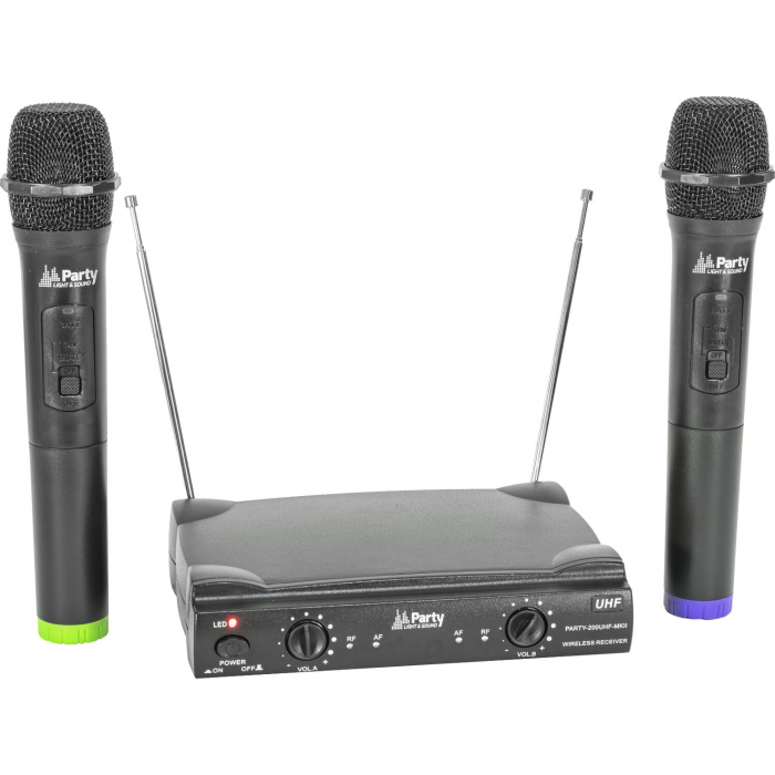 SET 2 MICROFOANE WIRELESS UHF 863.2 & 864.2 MHZ [4]