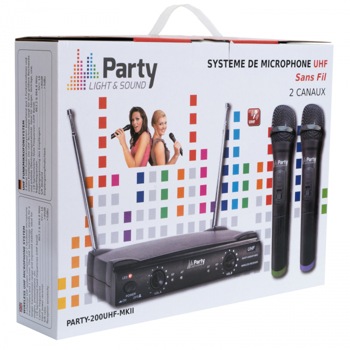 SET 2 MICROFOANE WIRELESS UHF 863.2 & 864.2 MHZ [5]