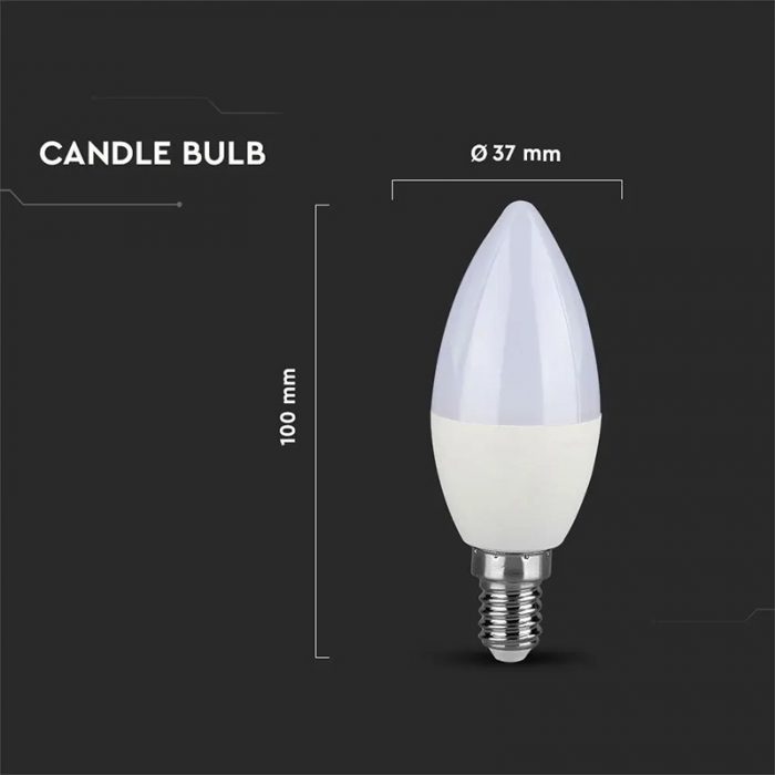 SET 3 BECURI LED E14 5.5W 2700K ALB CALD [5]