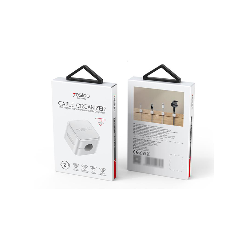 SET 4 BUC ORGANIZATOR CABLU - ALB [4]