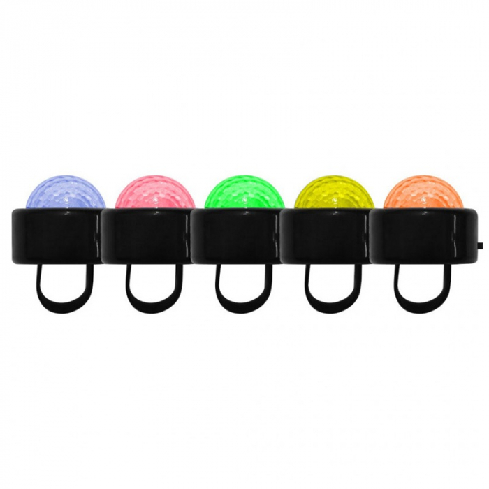 Set 4 inele iluminate led 3x0.2w rgb [3]