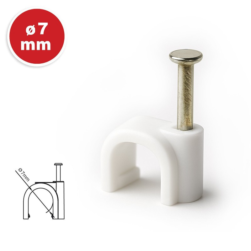 SET 50 BUC CLEME PLASTIC 7MM - ALB [4]