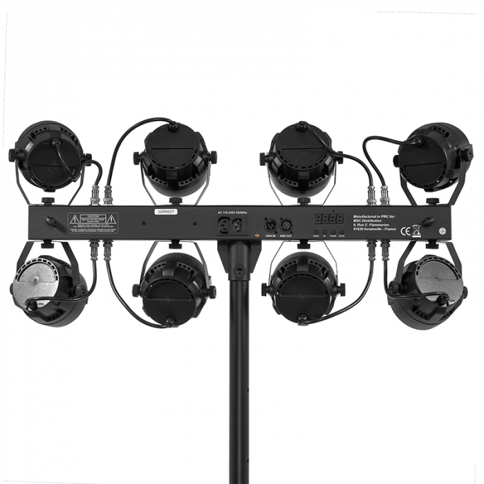 Set 8 Par-uri 12x1W RGBW cu trepied și huse de transport - iluminat profesional pentru evenimente [21]