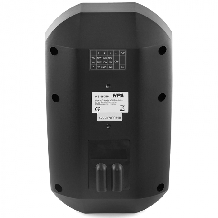 SET BOXE LINIE 60W 100V 5/10/20/30W 8OHMI IP66 - NEGRU [4]