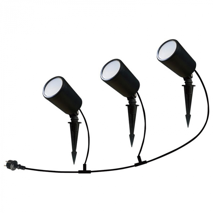 Set corp iluminat led RGB, 3in1, 5.2w, ip65, negru, V-TAC 3015 [2]