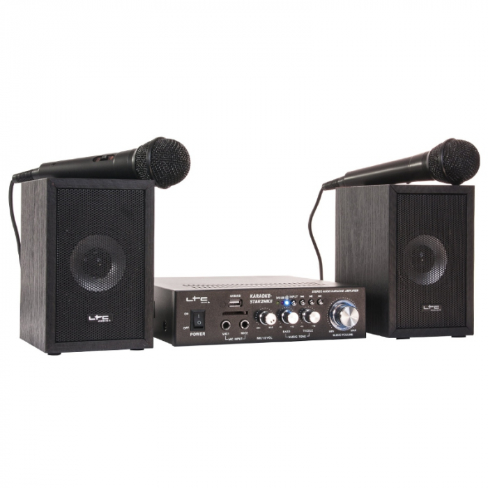 SET KARAOKE AMPLIFICATOR USB 2MIC+2 BOXE MODEL NOU [3]