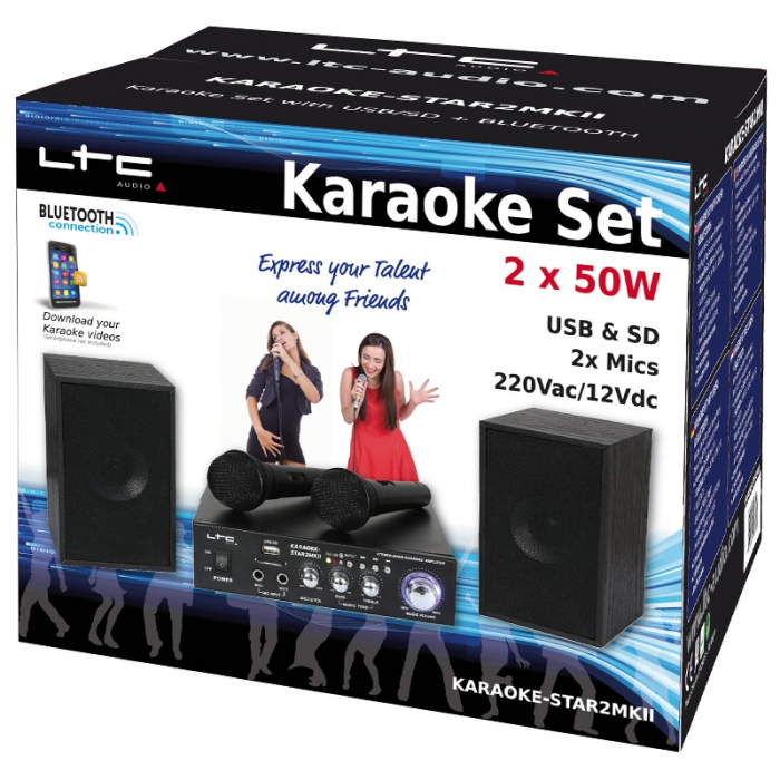 SET KARAOKE AMPLIFICATOR USB 2MIC+2 BOXE MODEL NOU [7]